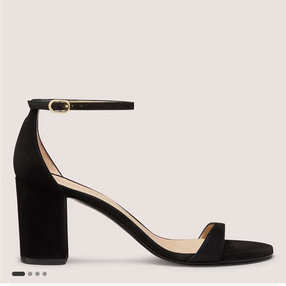 Stuart Weitzman black suede heels size 8 - Picture 4 of 12